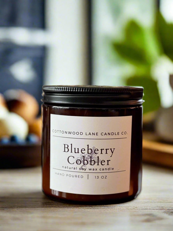 Blueberry Cobbler Amber Jar