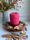 Apple Cinnamon Rustic Pillar Candle