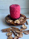 Apple Cinnamon Rustic Pillar Candle