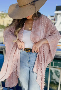 Rose Textured Kimono