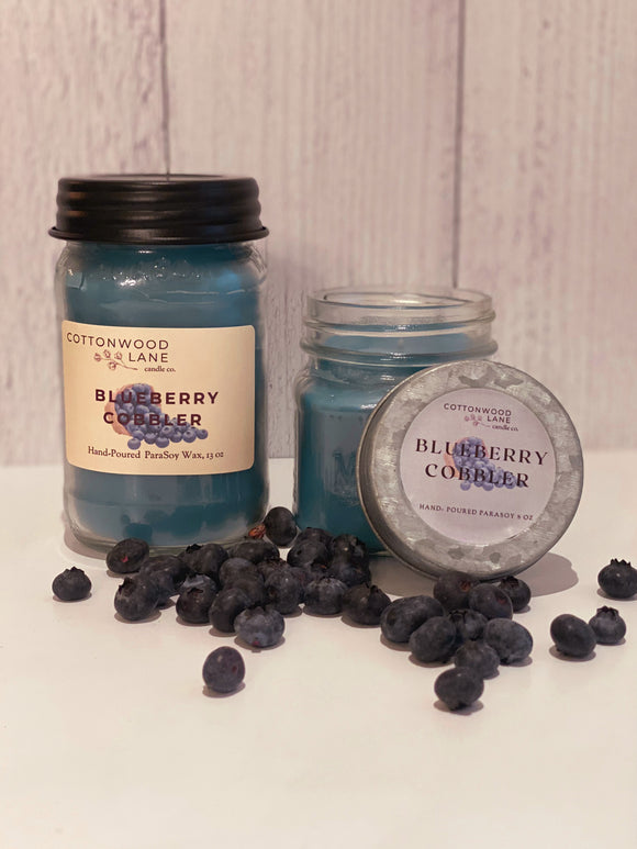 Blueberry Cobbler Mason Jar Candle