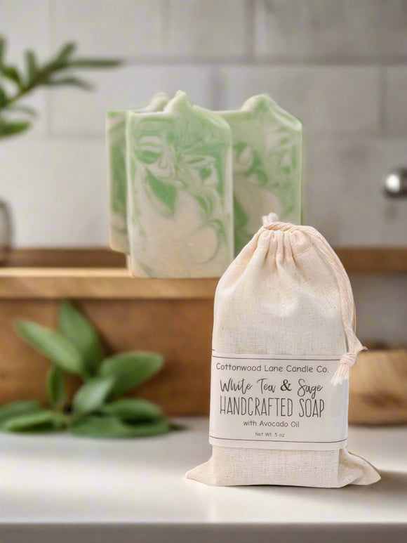 White Tea And Sage Handcrafted Soap