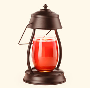 Hurricane Candle Warmer Lantern Black