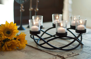 Round Waves Candle Holder