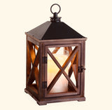 Wooden Candle Warmer Lantern Weather Espresso